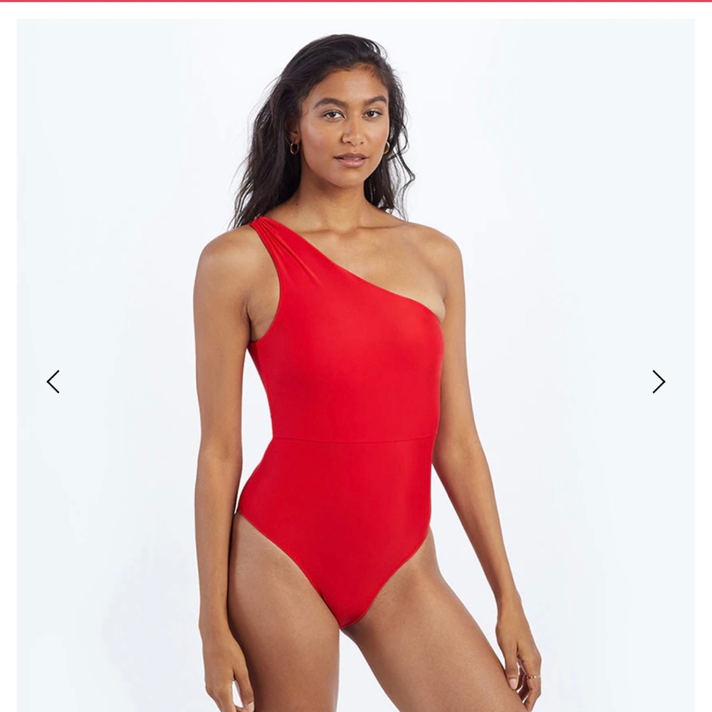 Summersalt The Ruched Sidestroke in Lava